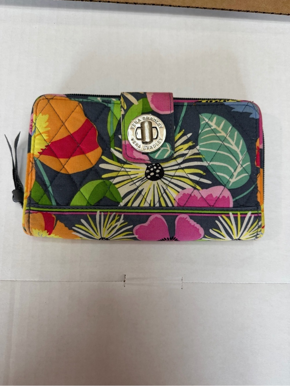 Vera Bradley Quilted Floral Wallet in Multi Colors